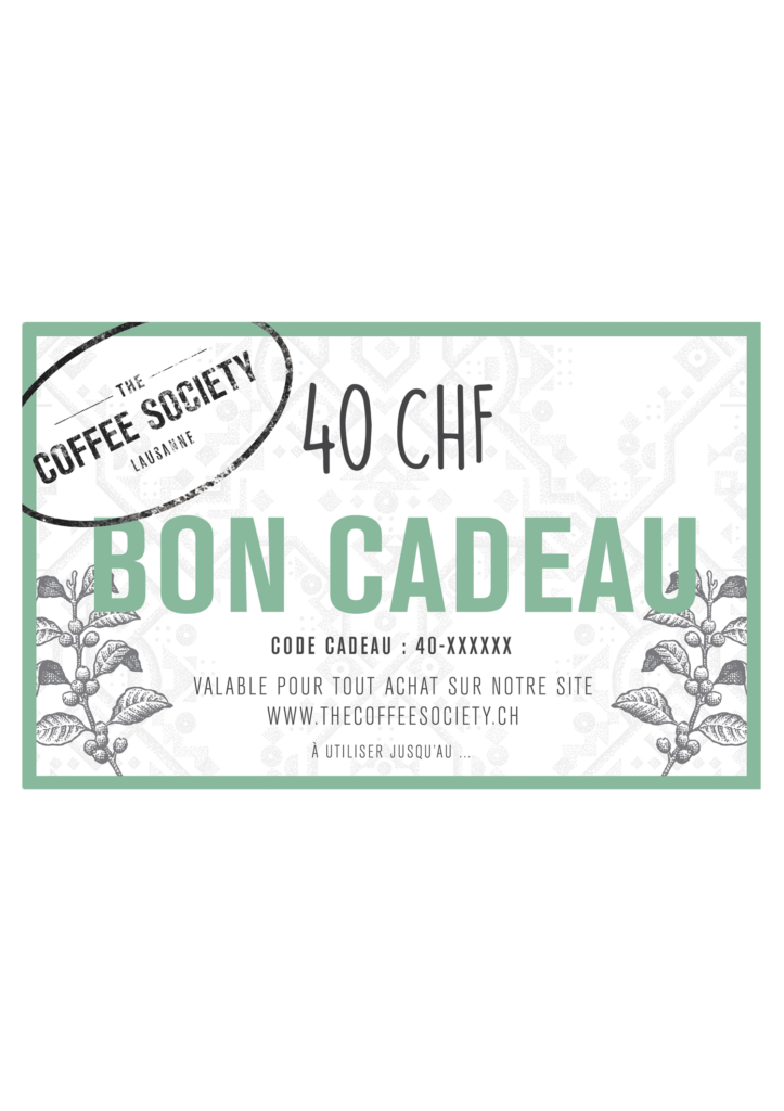 bon cadeau The Coffee Society